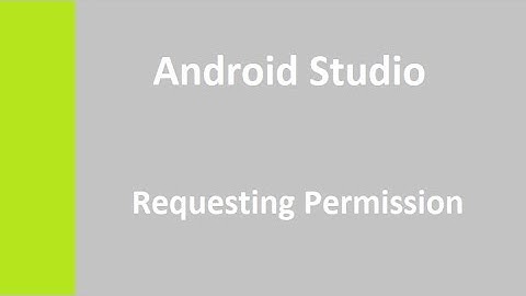 Android Studio Request Permission on Runtime