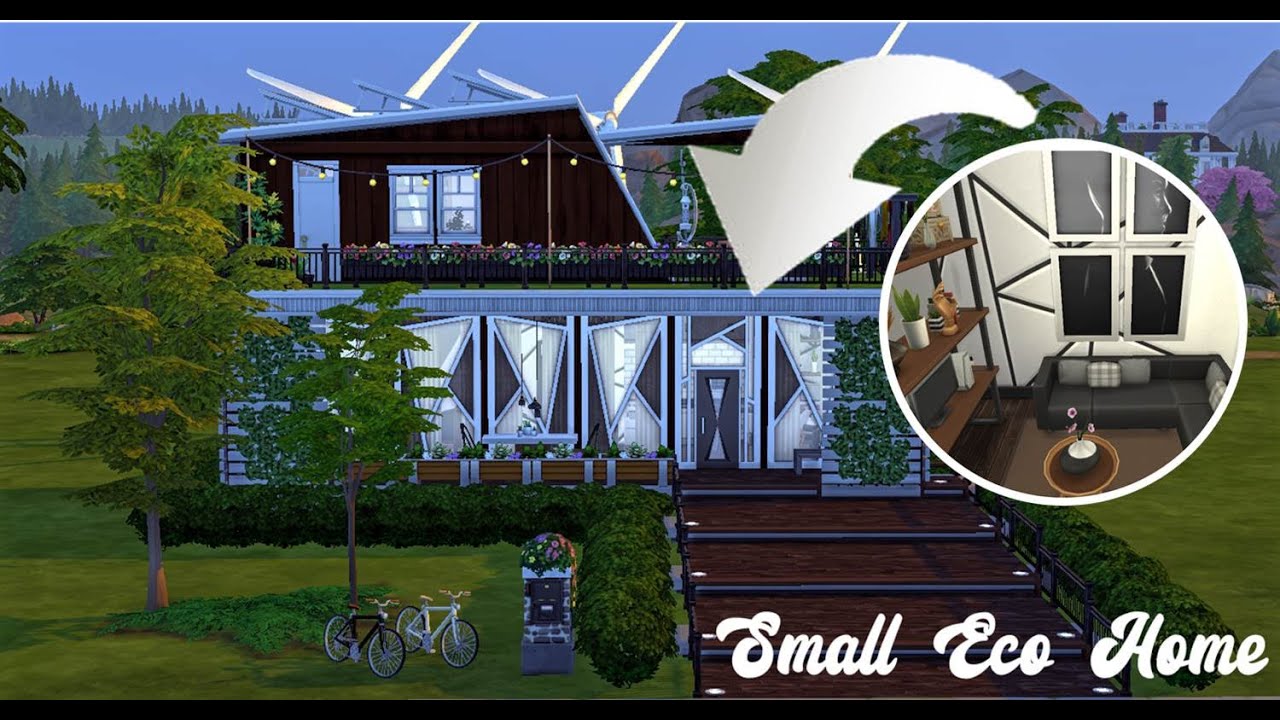 Small Eco Home | The Sims 4 | No CC | Speed Build - YouTube