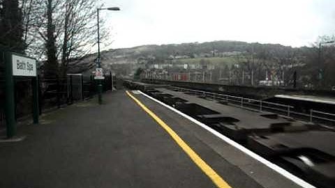 Freightliner Class 66 no: 66568 @ Bath Spa Working 4L32 Bristol FLT To Tilbury On The 07-02-2012.