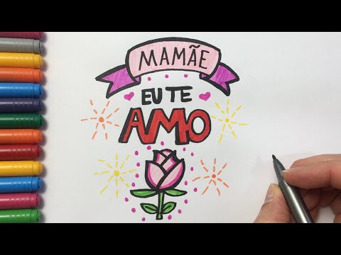 Como Desenhar Cartão DIA das MÃES | Passo a Passo
