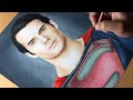 Drawing Superman - Man Of Steel- DC - Justice league  - Time-lapse | Artology