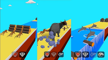 Animal Transform Race: Epic Race 3D (Lion Studios) - Android Gameplay