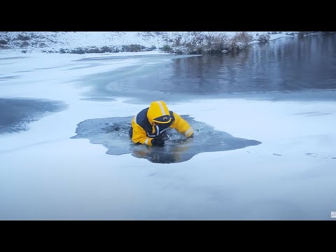 Провалился в ПРОМОИНУ под лед?! Что делать? Тестирование костюмов поплавков