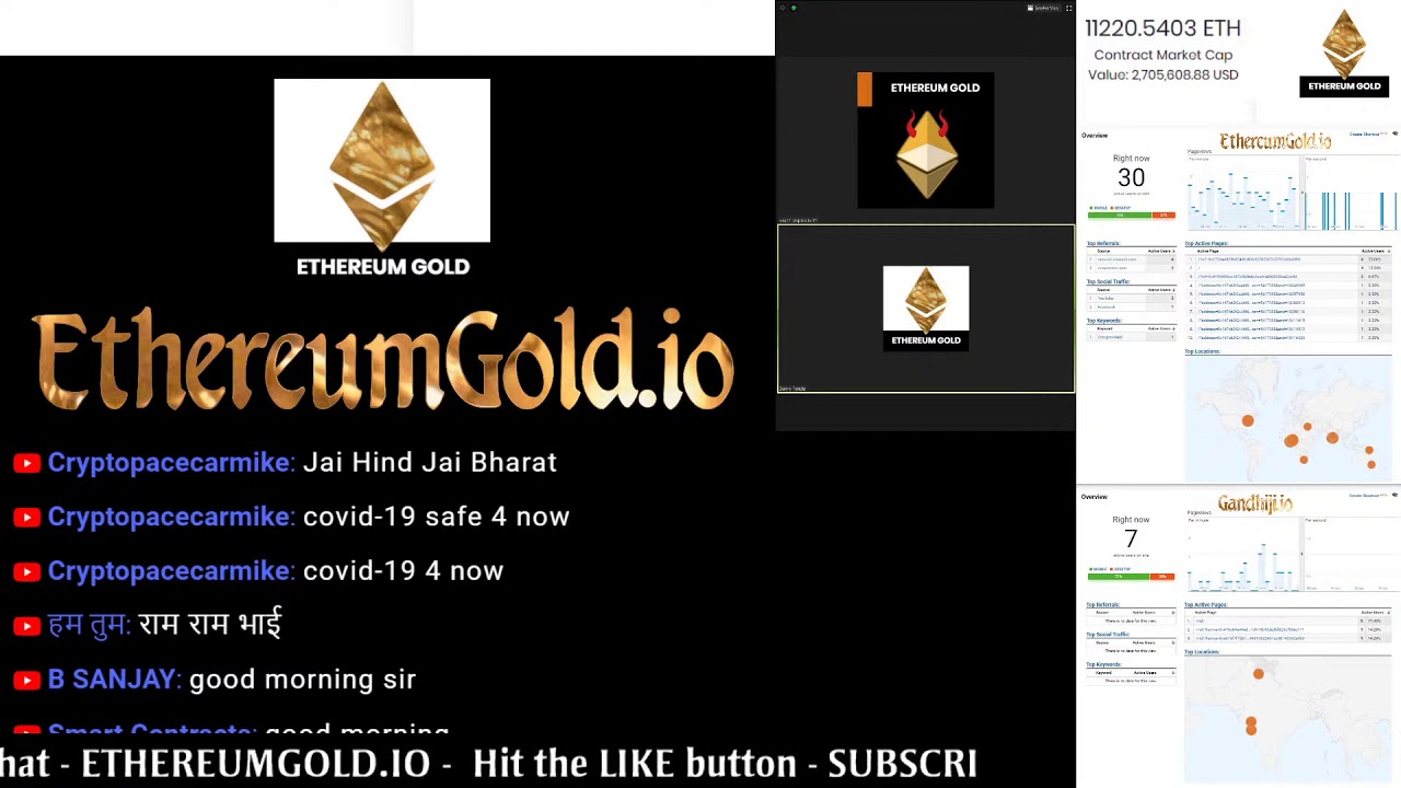 Copy of EthereumGold.io  LIVE -   With CryptoSaint and Sunny Pendu