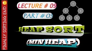 //Heap sort//Heapify method// Sort Min heap// lecture 9 Part 3// Urdu;Hindi//sidra munawar//