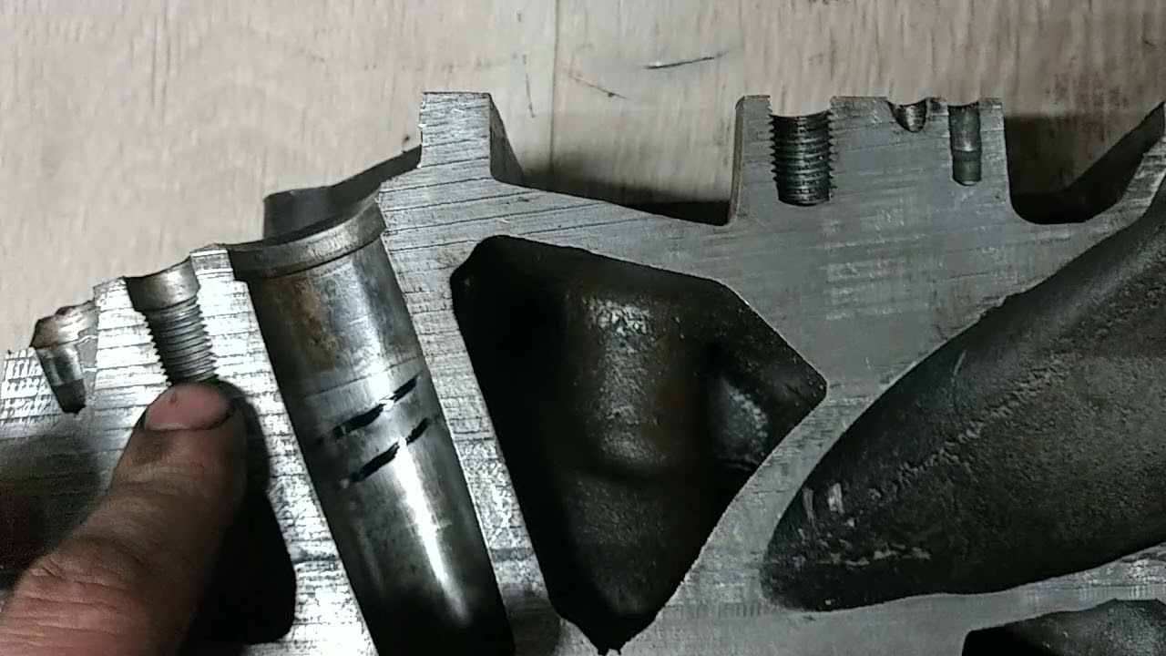 Головка блока цилиндров КАМАЗ. Трещины, места возникновения. - YouTube