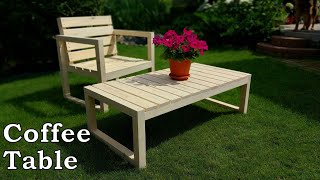 DIY Modern Outdoor Coffee Table | ASMR |