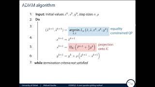 JuMP-dev 2019 | Michael Garstka | COSMO - A conic operator splitting method for large conic problems