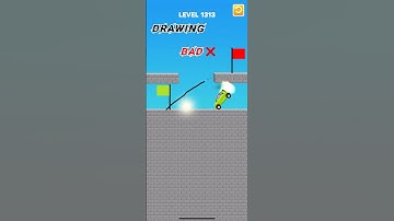 Draw bridge puzzle game level 1313 #gaming #drawing #Shorts