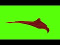Superman Cape Waving Side View In Wind On Green Screen With Alpha 1 Minute Perfect Loop 4K 