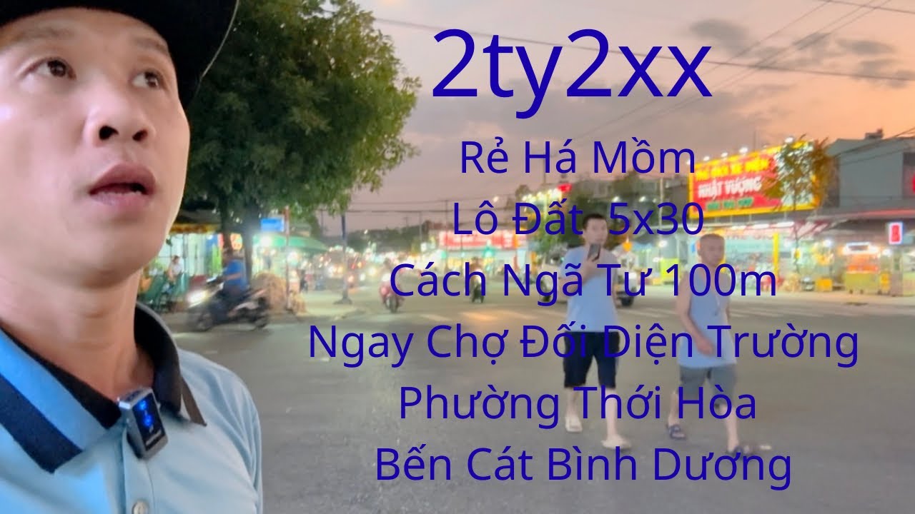 Bán đất đối diện trường cấp 3 đường thông thẳng chợ dj9 kinh doanh thuộc thới hòa bến cát bình dương