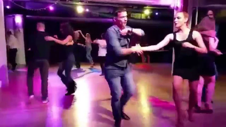 Natalie Arce dancing with Jose Luis Gomez "Caribbe...