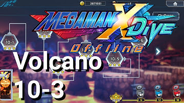 MegaMan X Dive Offline Volcano 10-3(All Hidden Elements locations)