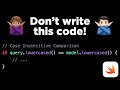 Dont write this code use stringcompare instead 