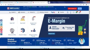 Webinar on E Margin | Basics of trading | Hdfc Securities