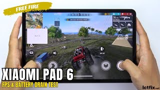 Xiaomi Pad 6 Free Fire Gaming test | Snapdragon 870, 144Hz display