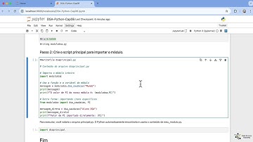 Criando e Importando Seus Próprios Módulos