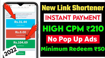 New Link Shortener Without Captcha High Cpm 2022, New Url Shortener No PopUp Ads Without Captcha