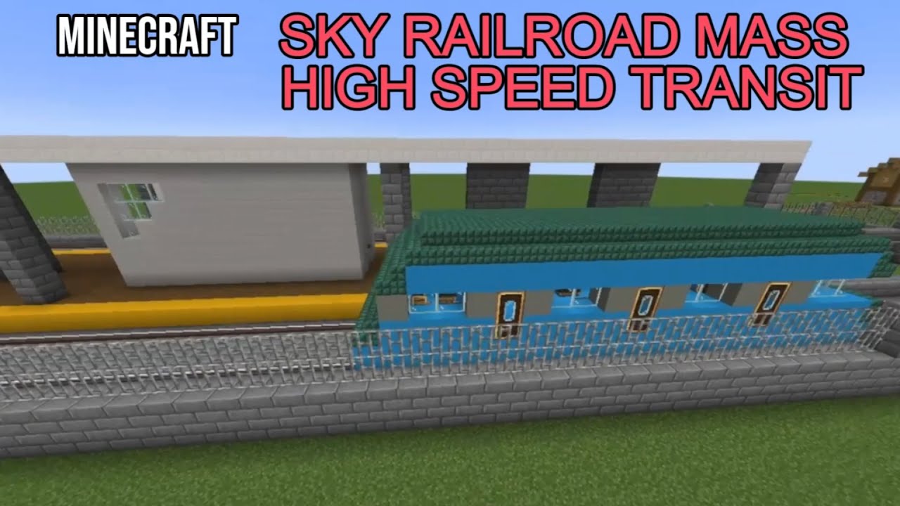 Minecraft: SKY RAILROAD MASS HIGH SPEED TRANSIT