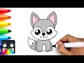 How To Draw a Cute Wolf