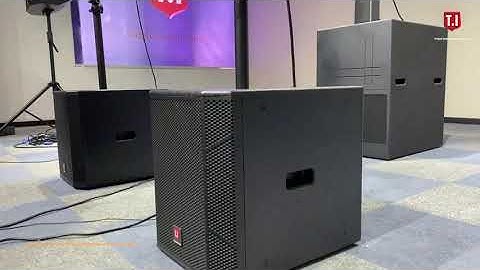 T.I Pro Audio column speakers testing video.