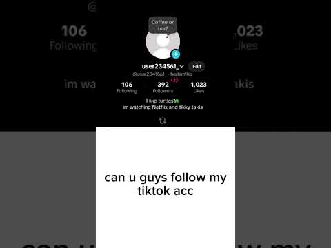 CAN U GUYS FOLLOW MY TIKTOK ACC #tiktok