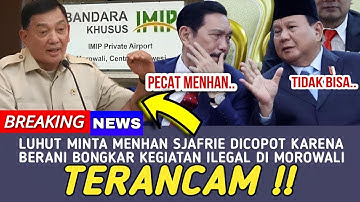 GAWAT !! MENHAN SJAFRIE AKAN DI COPOT KARENA BERANI MEMBONGKAR KEGIATAN BANDARA ILEGAL DI MOROWALI