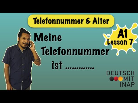 A1-  lesson 7 | How to ask for telephone number | How to ask for someone's age in German