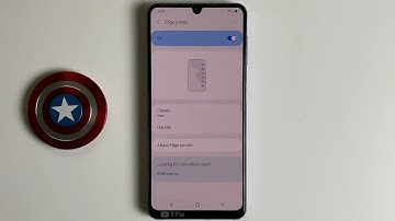 How to enable/disable Edge panels on Samsung A22 Android 11