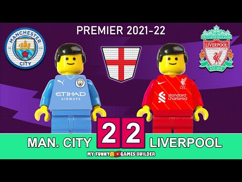 Manchester City vs Liverpool 2-2 • Premier 2022 • All Goals & Extended Highlights in Lego Football