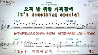 Te amo/미연(여자)아이들)👍악보, 코드,가사,Karaoke*가라오케 반주