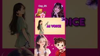 Day5_30Female Ai voice generate ksy karyn? #foryou #viral #videoediting #contantcreator #typography