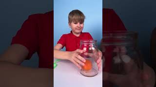 Mandarin FLOATS… Then SINKS?! 🍊 Science Explained!💧 #shorts #experiment