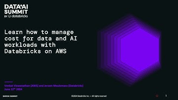 Sponsored by: AWS | Learn how to Manage Cost for Data and AI Workloads with Databricks on AWS