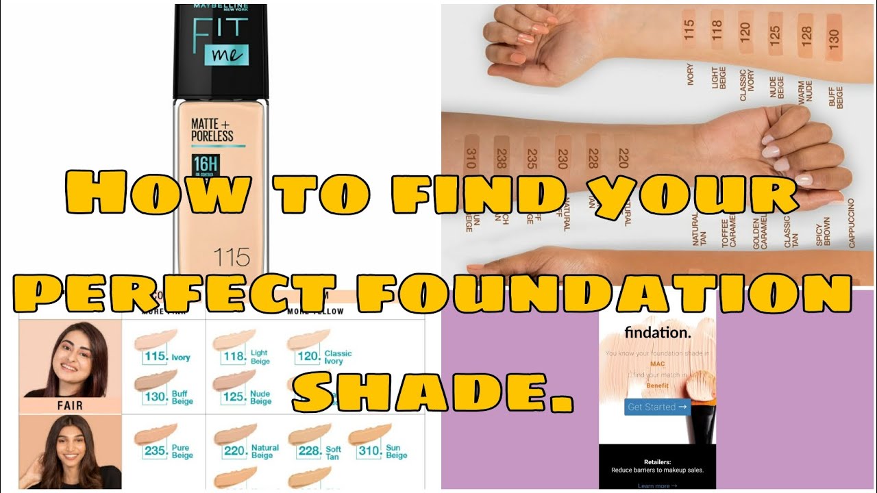 Maybelline FIT ME. How to find your correct foundation shade