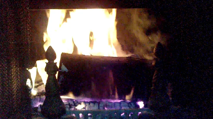 Hot Ambient fire, on a cold night full HD & souND