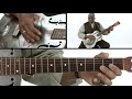 Blues guitar lesson  biscuit roller  breakdown  rev robert jones