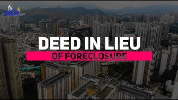 DEED IN LIEU OF FORECLOSURE