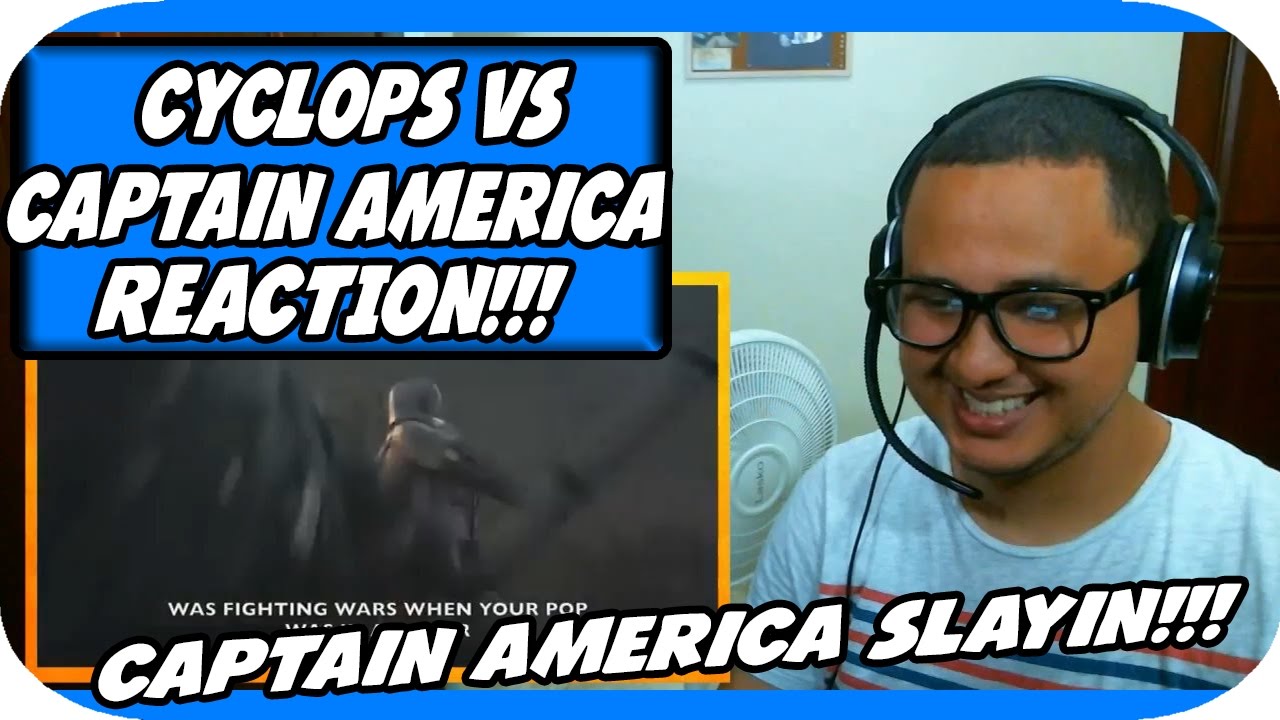Cyclops vs Captain America Rap Battle REACTION!!! - YouTube