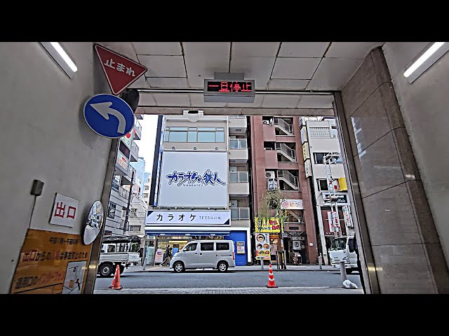 駐車場 展示台← Nguyen Thanh Ha さんお返事待ち From the New Shinbashi Building underground parking lot exit