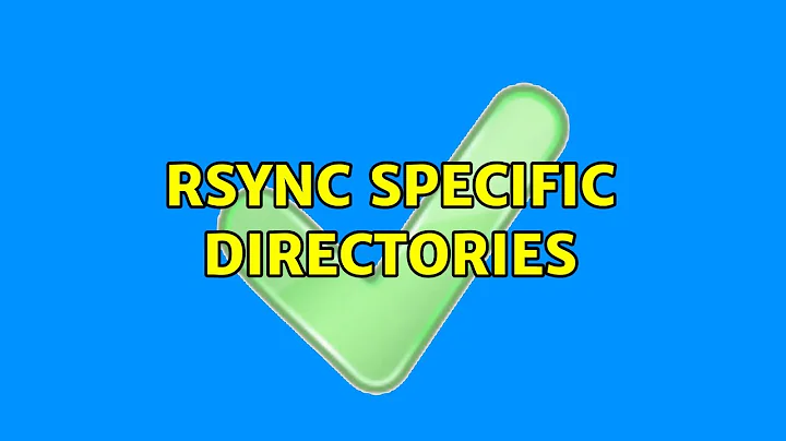 rsync specific directories