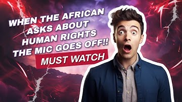 When the African asks for human rights the mic goes off. #esg #humanrights #law #lgbtq