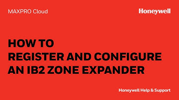 How to Register and Configure an IB2 Zone Expander on a MAXPRO® Intrusion Controller