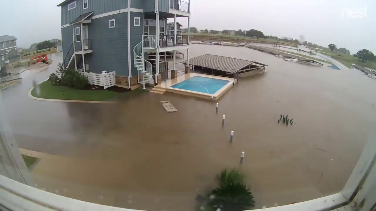 2018 flood time lapse in Kingsland, Texas YouTube