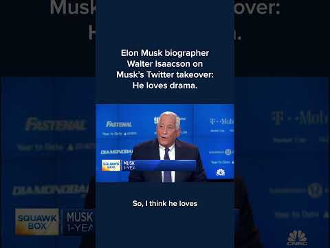 Elon Musk Biographer Walter Isaacson On Musk's Twitter Takeover: 'He Loves Drama' Shorts