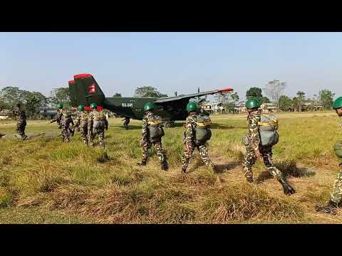 Nepali Army Paraj jump part 2 ( Meghauli airport )