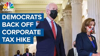 Democrats back off corporate tax hike, look for new ways to offset costs