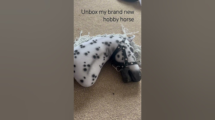 Unbox my new hobby horse w/ me!!! Ignore the terrible jump!!! @HobbyHorseLarDen #hobbyhorses #❤️
