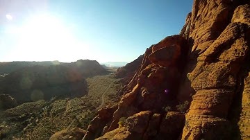 Hercules Flying Wing with GoPro HERO HD - Flying FPV In Snow Canyon Utah