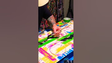 The Darkness of Depths / Abstract Painting Techniques #abstractart #art #abstractartist